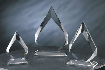 crystal cullinan diamond award, diamond shaped crystal glass award, corporate gifts